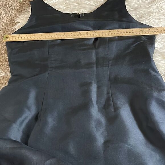 Vision Apparel Dress Womens Vintage Y2K 100% silk scoop neck Sleeveless mini - Picture 7 of 8